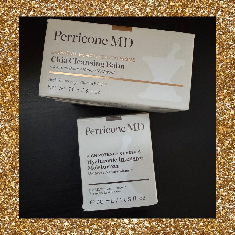 NIB Perricone MD Chia Cleansing Balm & Hyaluronic Intensive Moisturizer